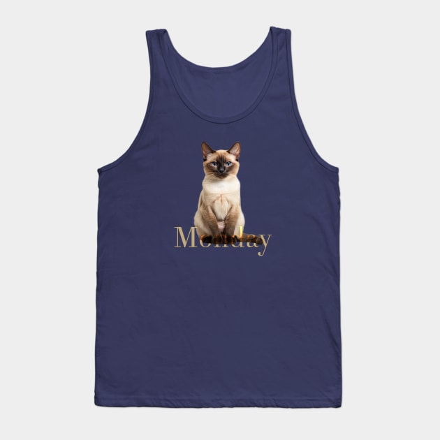 Monday cat (the week is starting...) Tank Top by Cavaleyn Designs